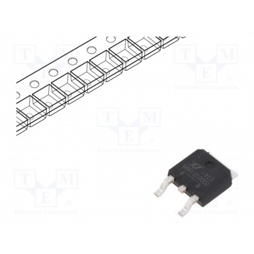 MBR10100CD; Diode: Schottky rectifying; SMD; 100V; 10A; TO252; YANGJIE TECHNOLOGY