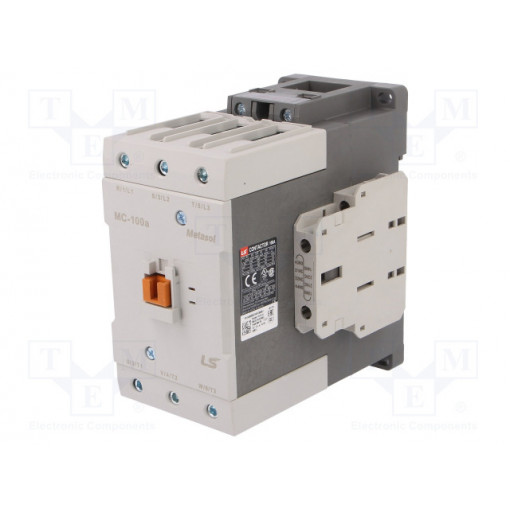 MC-100A 230VAC 1A1B; Contactor: 3-pole; NO x3; Auxiliary contacts: NO + NC; 230VAC; LS INDUSTRIAL SYSTEMS