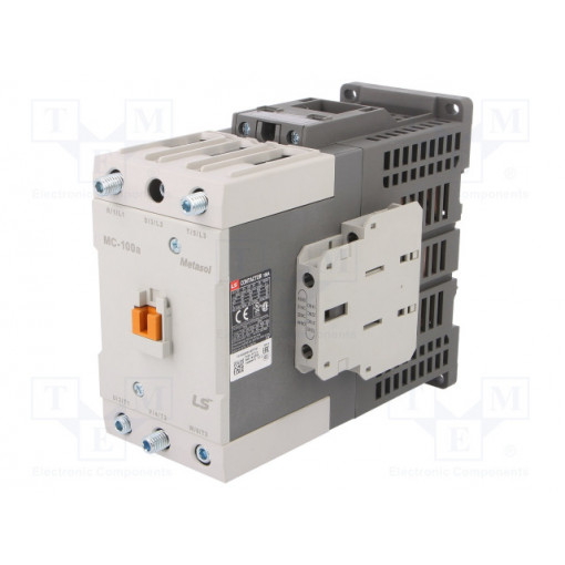 MC-100A 24VDC 1A1B; Contactor: 3-pole; NO x3; Auxiliary contacts: NO + NC; 24VDC; 100A; LS INDUSTRIAL SYSTEMS