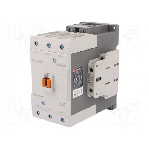 MC-85A 230VAC 1A1B; Contactor: 3-pole; NO x3; Auxiliary contacts: NO + NC; 230VAC; 85A; LS INDUSTRIAL SYSTEMS