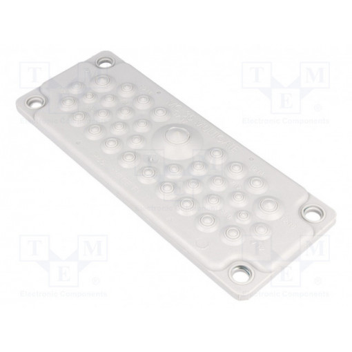 100244; Multigate grommet; light grey; Holes no: 35; -40÷100°C; IP65; TRELLEBORG 100244; Multigate grommet; light grey; Holes no: 35; -40÷100°C; IP65; TRELLEBORG