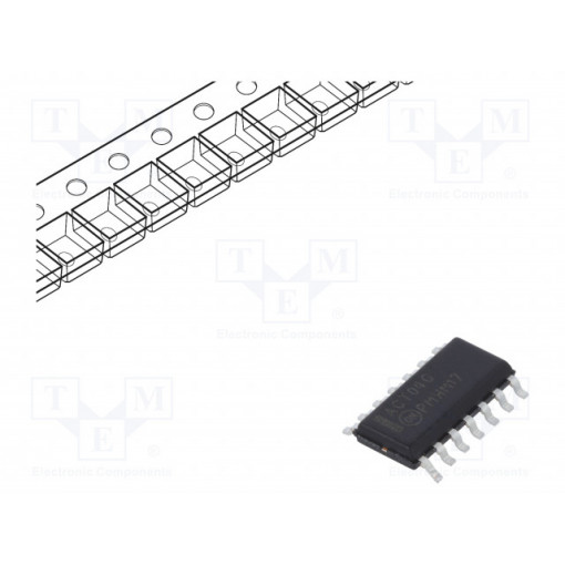 MC74ACT04DR2G; IC: digital; inverter; NOT; Channels: 6; IN: 1; SMD; SO14; Series: ACT; ON SEMICONDUCTOR