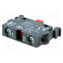 1SFA611610R1010; Contact block; 22mm; front fixing; Contacts: NC; ABB