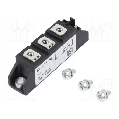 MCD95-12IO8B; Module: diode-thyristor; 1.2kV; 116A; TO240AA; Ufmax: 1.28V; screw; IXYS MCD95-12IO8B; Module: diode-thyristor; 1.2kV; 116A; TO240AA; Ufmax: 1.28V; screw; IXYS