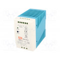 MDR-100-48; Power supply: switched-mode; 96W; 48VDC; 48÷56VDC; 2A; 85÷264VAC; MEAN WELL