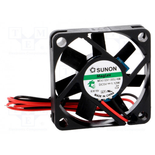 ME45100V1-000U-A99; Fan: DC; axial; 5VDC; 45x45x10mm; 15.63m3/h; 32dBA; Vapo; Len: 300mm; SUNON ME45100V1-000U-A99; Fan: DC; axial; 5VDC; 45x45x10mm; 15.63m3/h; 32dBA; Vapo; Len: 300mm; SUNON