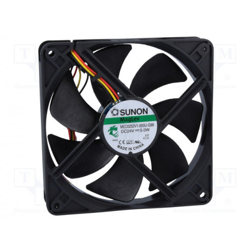 MEC0252V1-000U-G99; Fan: DC; axial; 24VDC; 120x120x25mm; 183.83m3/h; 44.5dBA; Vapo; SUNON