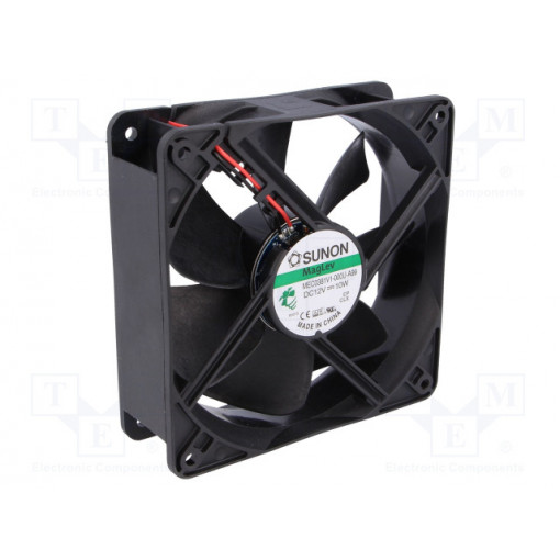 MEC0381V1-000U-A99; Fan: DC; axial; 12VDC; 120x120x38mm; 234.6m3/h; 48dBA; Vapo; 24AWG; SUNON