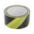 5036; Tape: warning; yellow-black; L: 33m; W: 50mm; V: self-adhesive; MEDID