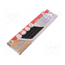 BN1021C UN CZA; Hot melt glue; Ø: 11mm; black; L: 200mm; Bonding: 15÷20s; 5pcs.; MEGATEC