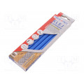 BN1021C UN NIE; Hot melt glue; Ø: 11mm; blue; L: 200mm; Bonding: 15÷20s; 5pcs.; MEGATEC