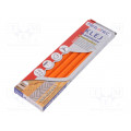 BN1021C UN POM; Hot melt glue; Ø: 11mm; orange; L: 200mm; Bonding: 15÷20s; 5pcs.; MEGATEC