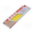 BN1021C UN ZOL; Hot melt glue; Ø: 11mm; yellow; L: 200mm; Bonding: 15÷20s; 5pcs.; MEGATEC