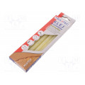 BN1753 210 KART; Hot melt glue; Ø: 11mm; yellow; L: 200mm; Bonding: 3÷5s; 5pcs.; MEGATEC