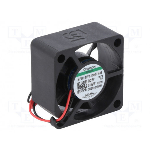 MF30150V2-1000U-A99; Fan: DC; axial; 5VDC; 30x30x15mm; 8.32m3/h; 20dBA; Vapo; 7300rpm; SUNON