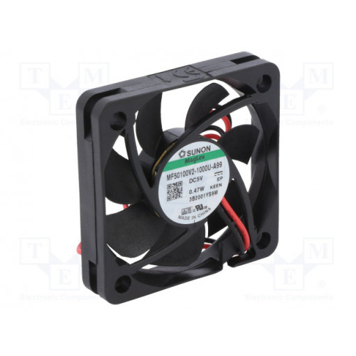 MF50100V2-1000U-A99; Fan: DC; axial; 5VDC; 50x50x10mm; 18.7m3/h; 25.6dBA; Vapo; 4800rpm; SUNON