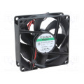 MF80251V3-1000U-A99; Fan: DC; axial; 12VDC; 80x80x25mm; 56.06m3/h; 28dBA; Vapo; 2600rpm; SUNON
