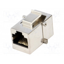 MH3101S-CAT5E; Coupler; Cat: 5e; shielded; Layout: 8p8c; RJ45 socket,both sides; MH CONNECTORS