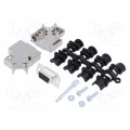 MHD45PK9-DB9S-K; D-Sub; PIN: 9; plug; female; angled 45°; soldering; for cable; MH CONNECTORS MHD45PK9-DB9S-K; D-Sub; PIN: 9; plug; female; angled 45°; soldering; for cable; MH CONNECTORS