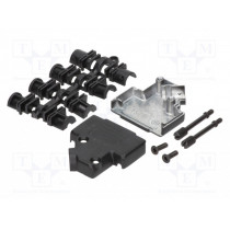 MHD45ZK15-BK-K; Enclosure: for D-Sub connectors; D-Sub 15pin,D-Sub HD 26pin; MH CONNECTORS