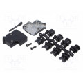 MHD45ZK9-BK-K; Enclosure: for D-Sub connectors; D-Sub 9pin,D-Sub HD 15pin; MH CONNECTORS MHD45ZK9-BK-K; Enclosure: for D-Sub connectors; D-Sub 9pin,D-Sub HD 15pin; MH CONNECTORS