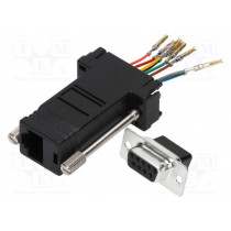 MHDA9-SMJ8-K-RC; Transition: adapter; RJ45 socket,D-Sub 9pin female; MH CONNECTORS