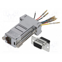 MHDA9-SMJ8-M-K-RC; Transition: adapter; RJ45 socket,D-Sub 9pin female; MH CONNECTORS