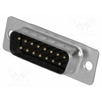 MHDB15SP; D-Sub; PIN: 15; plug; male; for cable; soldering; MH CONNECTORS MHDB15SP; D-Sub; PIN: 15; plug; male; for cable; soldering; MH CONNECTORS