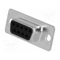 MHDB9SS; D-Sub; PIN: 9; plug; female; for cable; soldering; MH CONNECTORS MHDB9SS; D-Sub; PIN: 9; plug; female; for cable; soldering; MH CONNECTORS