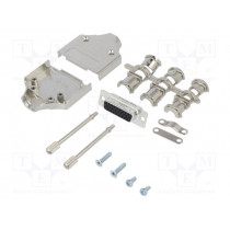 L17MHDM15+L77HDA26S; D-Sub HD; PIN: 26; female; straight; soldering; for cable; UNC4-40; AMPHENOL