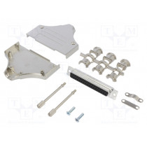 L17MHDM37+L77SDC37S; D-Sub; PIN: 37; female; straight; soldering; for cable; gold flash; AMPHENOL