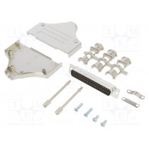 L17MHDM37+L717SDC37P; D-Sub; PIN: 37; male; straight; soldering; for cable; gold flash; AMPHENOL