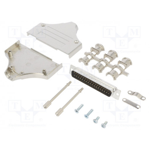 L17MHDM37+L717SDC37P; D-Sub; PIN: 37; male; straight; soldering; for cable; gold flash; AMPHENOL