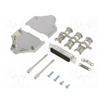 L17MHDM25+L717HDB44P; D-Sub HD; PIN: 44; male; straight; soldering; for cable; gold flash; AMPHENOL