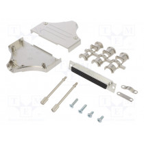 L17MHDM37+L77HDC62S; D-Sub HD; PIN: 62; female; straight; soldering; for cable; UNC4-40; AMPHENOL