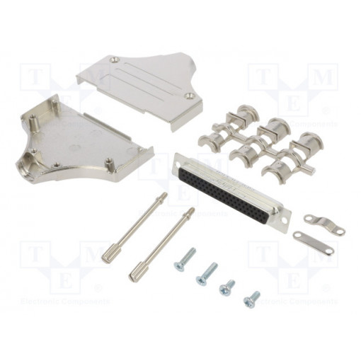 L17MHDM37+L77HDC62S; D-Sub HD; PIN: 62; female; straight; soldering; for cable; UNC4-40; AMPHENOL