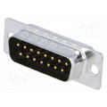 MHDM15SP; D-Sub; PIN: 15; plug; male; for cable; soldering; MH CONNECTORS MHDM15SP; D-Sub; PIN: 15; plug; male; for cable; soldering; MH CONNECTORS
