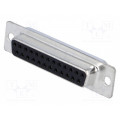 MHDM25SS; D-Sub; PIN: 25; plug; female; for cable; soldering; MH CONNECTORS MHDM25SS; D-Sub; PIN: 25; plug; female; for cable; soldering; MH CONNECTORS