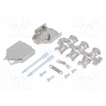 MHDM9-K; Enclosure: for D-Sub connectors; D-Sub 9pin,D-Sub HD 15pin; MH CONNECTORS