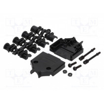 MHDTPPK15-K; Enclosure: for D-Sub connectors; straight; shielded; UNC4-40; MH CONNECTORS