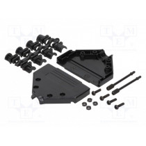 MHDTPPK37-K; Enclosure: for D-Sub connectors; straight; shielded; UNC4-40; MH CONNECTORS