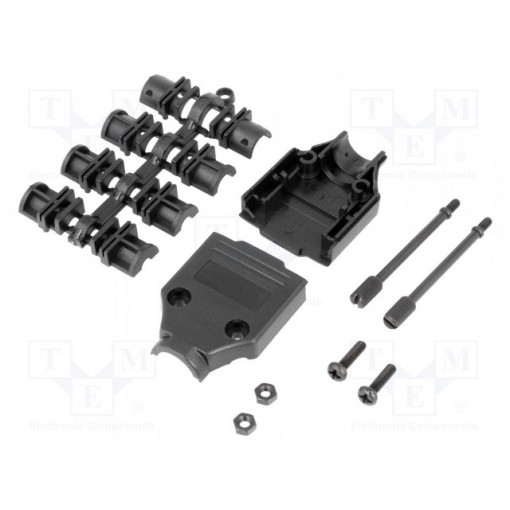 MHDTPPK9-K; Enclosure: for D-Sub connectors; straight; shielded; UNC4-40; MH CONNECTORS