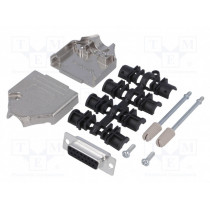 MHDTZK15-DB15S-K; D-Sub; PIN: 15; plug; female; straight; soldering; for cable; MH CONNECTORS