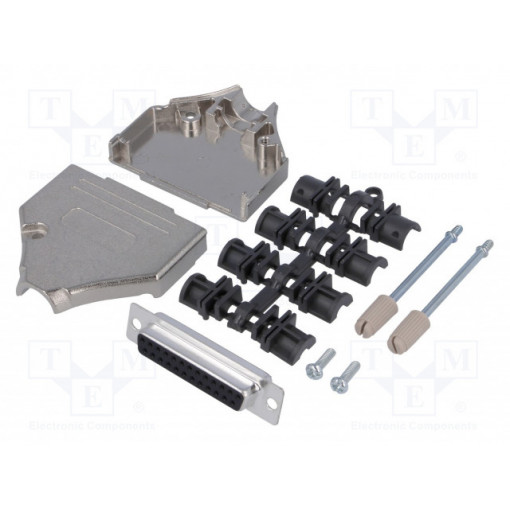 MHDTZK25-DB25S-K; D-Sub; PIN: 25; plug; female; straight; soldering; for cable; MH CONNECTORS