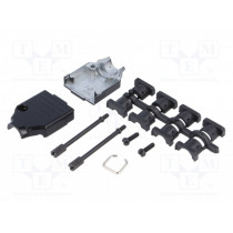 MHDTZK9-BK-K; Enclosure: for D-Sub connectors; D-Sub 9pin,D-Sub HD 15pin; MH CONNECTORS