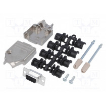 MHDTZK9-DB9S-K; D-Sub; PIN: 9; plug; female; straight; soldering; for cable; MH CONNECTORS