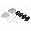 MHDTZK9-K; Enclosure: for D-Sub connectors; D-Sub 9pin,D-Sub HD 15pin; MH CONNECTORS MHDTZK9-K; Enclosure: for D-Sub connectors; D-Sub 9pin,D-Sub HD 15pin; MH CONNECTORS