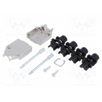 MHDTZK9-K; Enclosure: for D-Sub connectors; D-Sub 9pin,D-Sub HD 15pin; MH CONNECTORS