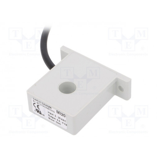 MI20; Current transformer; Series: MI; I AC: 2÷20A; 52x45x16mm; -20÷60°C; CARLO GAVAZZI