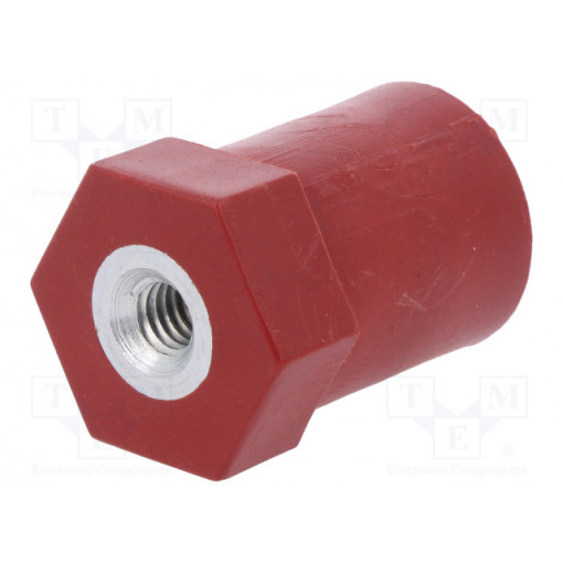 MIB2006D20; Support insulator; L: 20mm; Ø: 20mm; Uoper: 600V; UL94V-0; Ubr: 12kV; MOREK